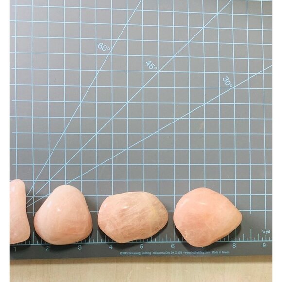 Rose Quartz, Large Tumbled Crystal, Hand Stone, Palm Crystal - 1 Per Order - Picture 7 of 7
